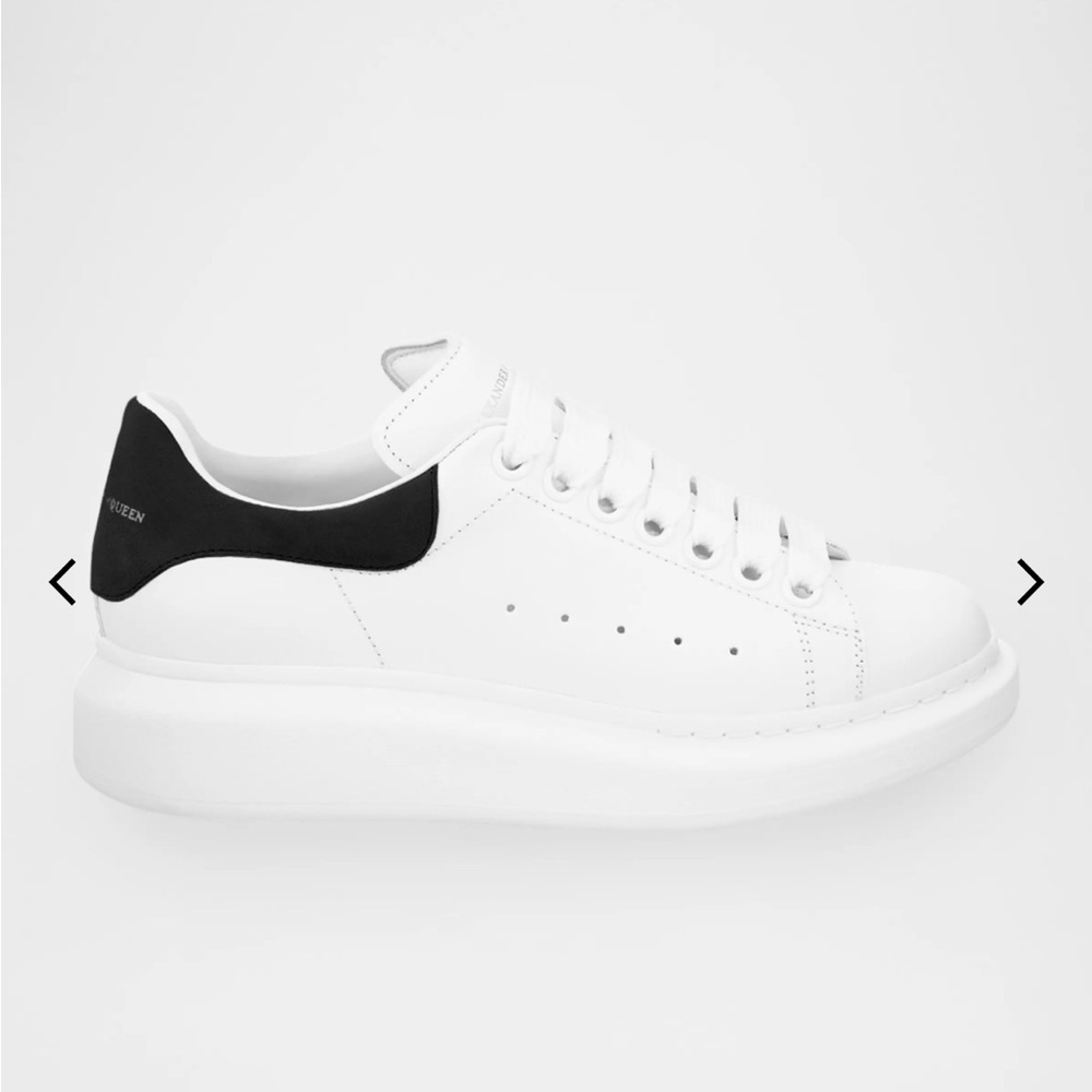 Alexander McQueen White and Black Chunky Sneakers